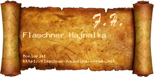 Flaschner Hajnalka névjegykártya